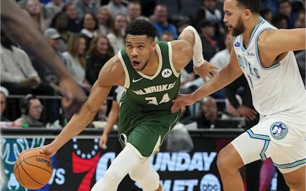 NBA, risultati della notte: colpo Bucks a Minneapolis, vincono Lakers e Warriors