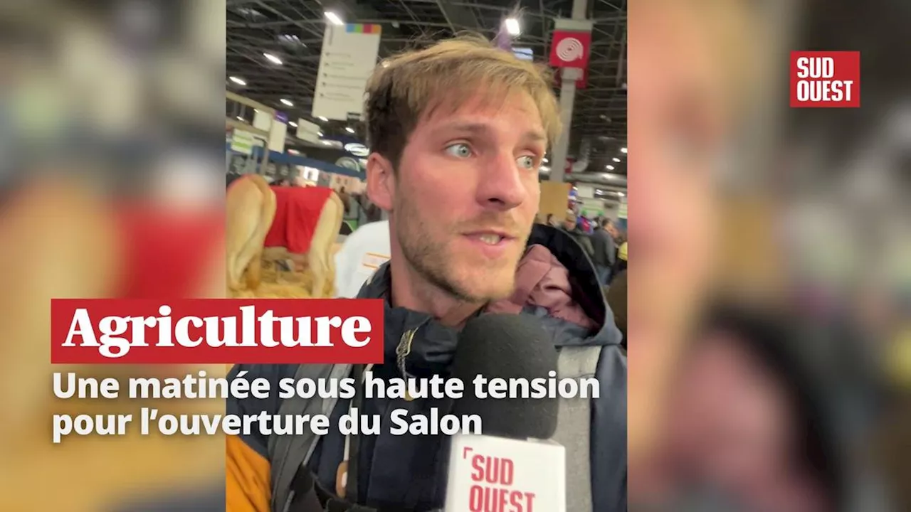 La colère du monde agricole lors de l'ouverture du Salon de l'agriculture