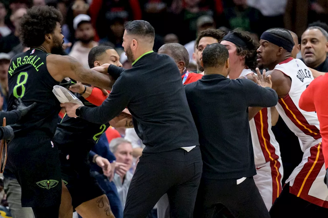 Miami Heat Defeats New Orleans Pelicans Amidst Fourth-Quarter Melee