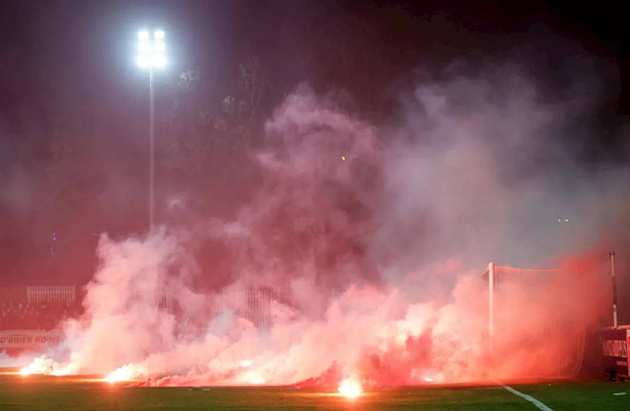 Bohs defender struck by flare as visitors earn late win over Pat's