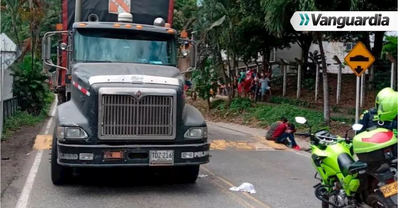 Video: Trágico accidente en Rionegro, una tractomula arrolló a un niño de dos años de edad