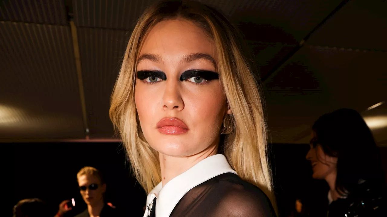 Gigi Hadid’s Statement Feline Flick Is Now a Versace Signature