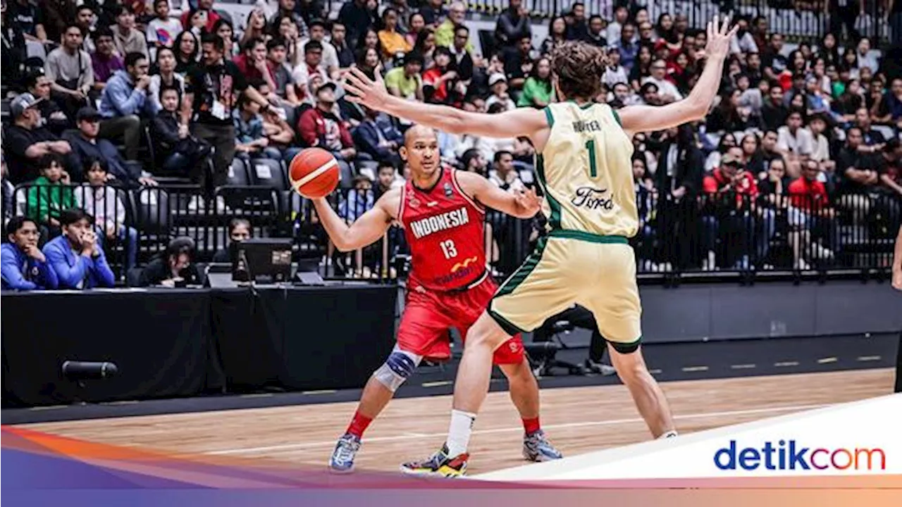 Timnas Basket Indonesia Tertinggal dari Australia di Indonesia Arena