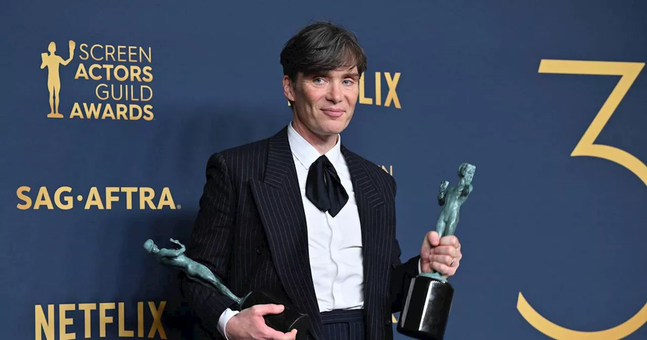 Cillian Murphy wins best actor at SAG awards as he now looks near-unstoppable favourite for Oscar