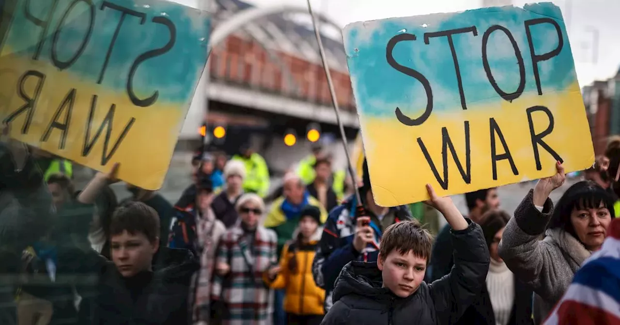 Ukrainians in Manchester mark second anniversary of war with Russia