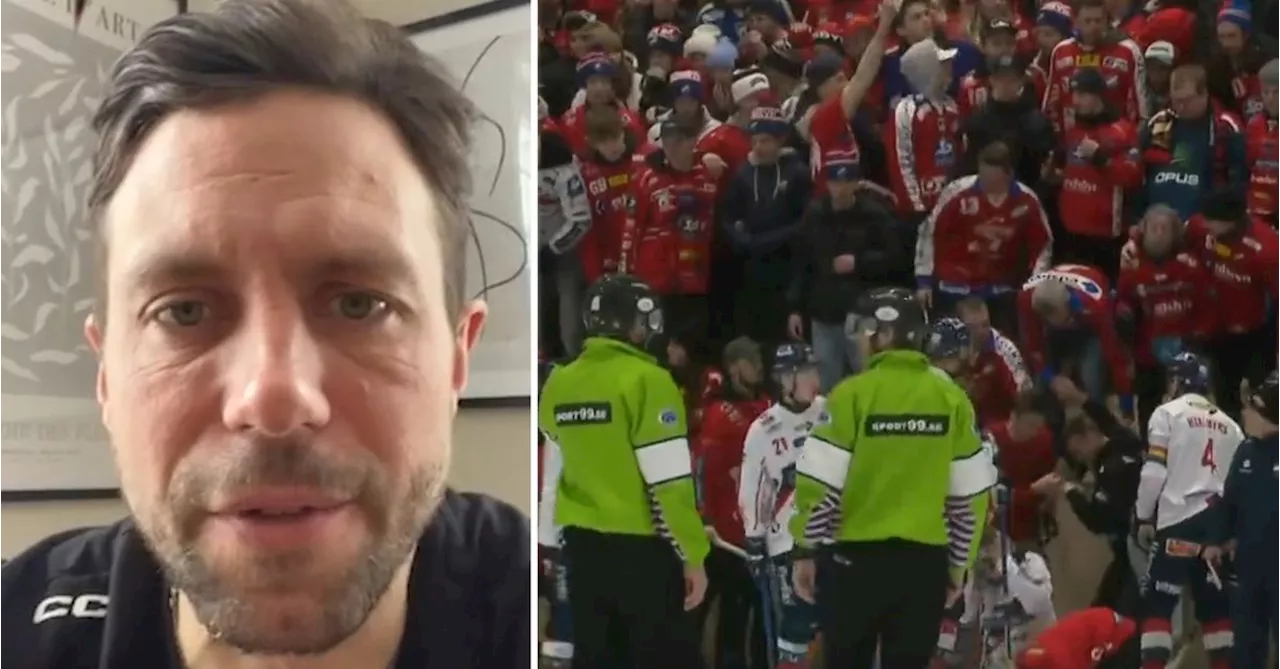 Bandy: Per Hellmyrs son skadades i läktarolyckan i Bollnäs