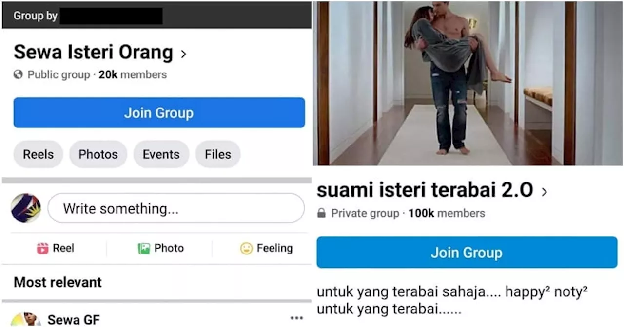  M'sians Shocked to Find FB Groups That Allow Members to Rent Married Women