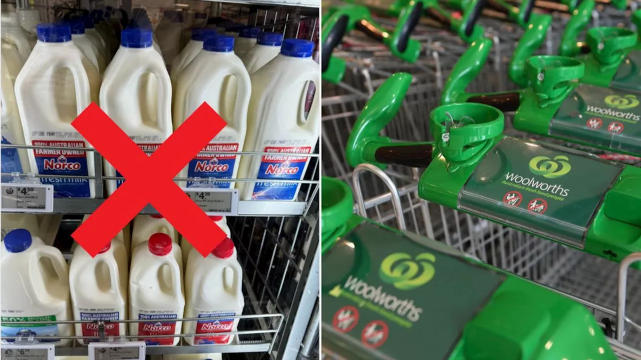 Woolworths under fire as 100% Aussie Norco milk is dumped from 90 stores