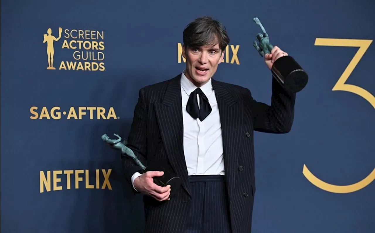 Oppenheimer wins top SAG prize as actors hail strike success