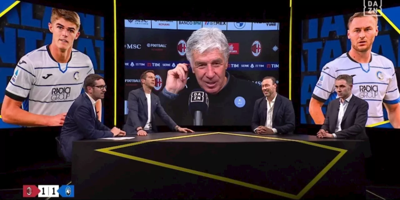 Rabbia Gasperini dopo Milan-Atalanta: non si tiene più e lascia lo studio in diretta tv