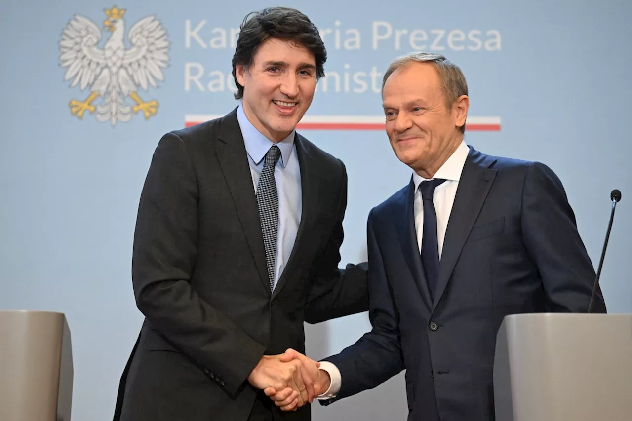 Canada must do more on defence, Trudeau says after meetings with Polish leaders