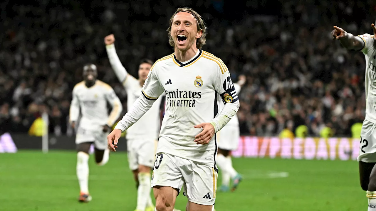 Modric Cetak Gol Kemenangan untuk Real Madrid