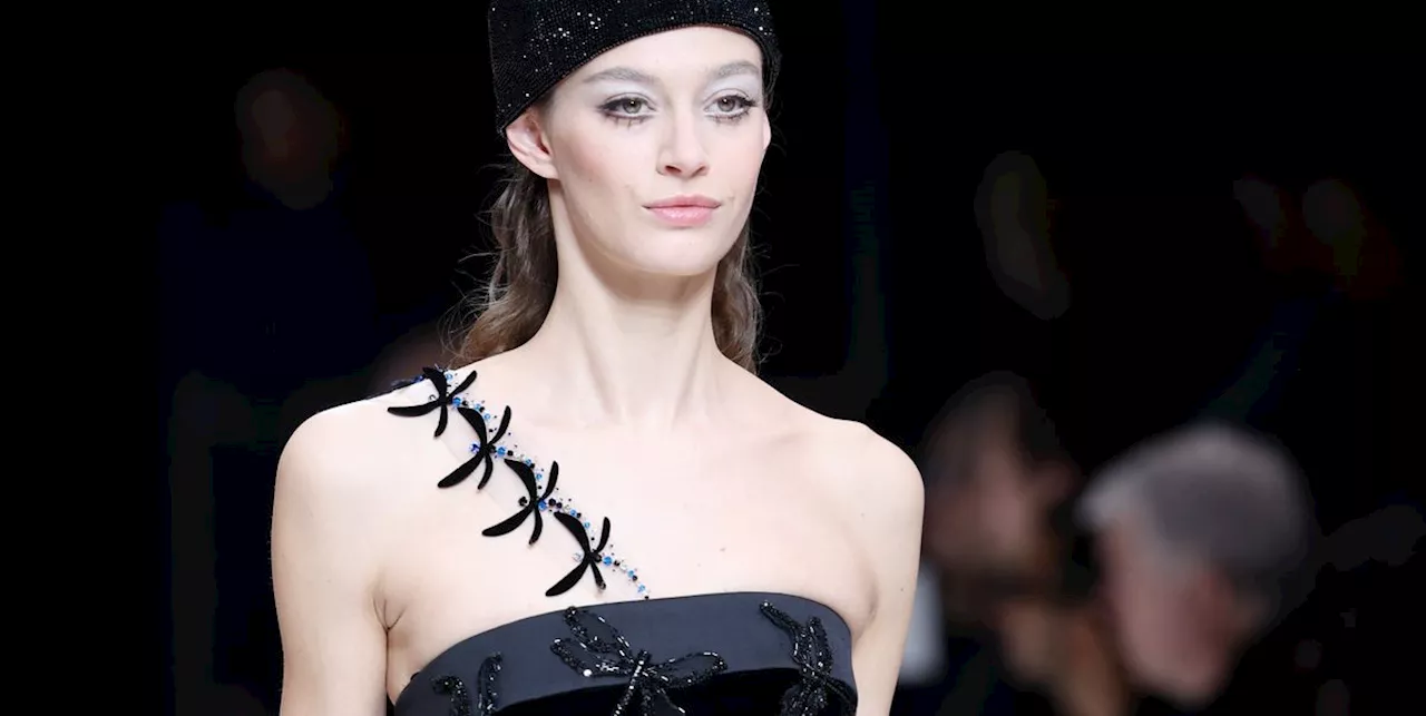 Gli accessori-libellula della speranza di Giorgio Armani Autunno Inverno 2024/2025