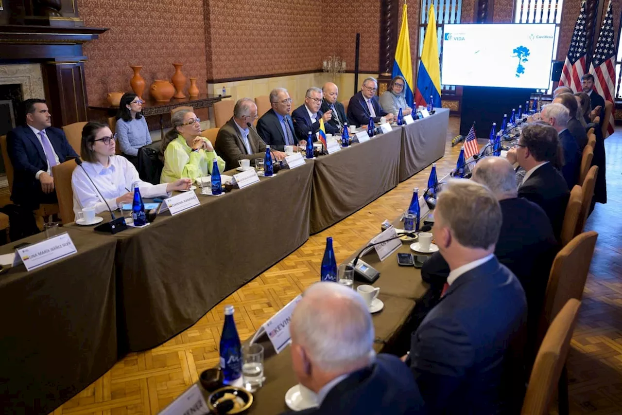 Encuentro entre el viceministro de Relaciones Exteriores de Colombia y una delegación de congresistas de Estados Unidos