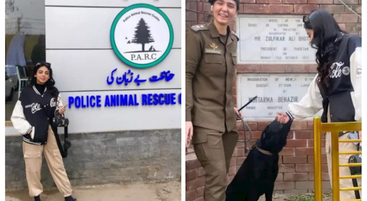 Pakistani Actress Yashma Gill Becomes Brand Ambassador for Police Animal Rescue Centre