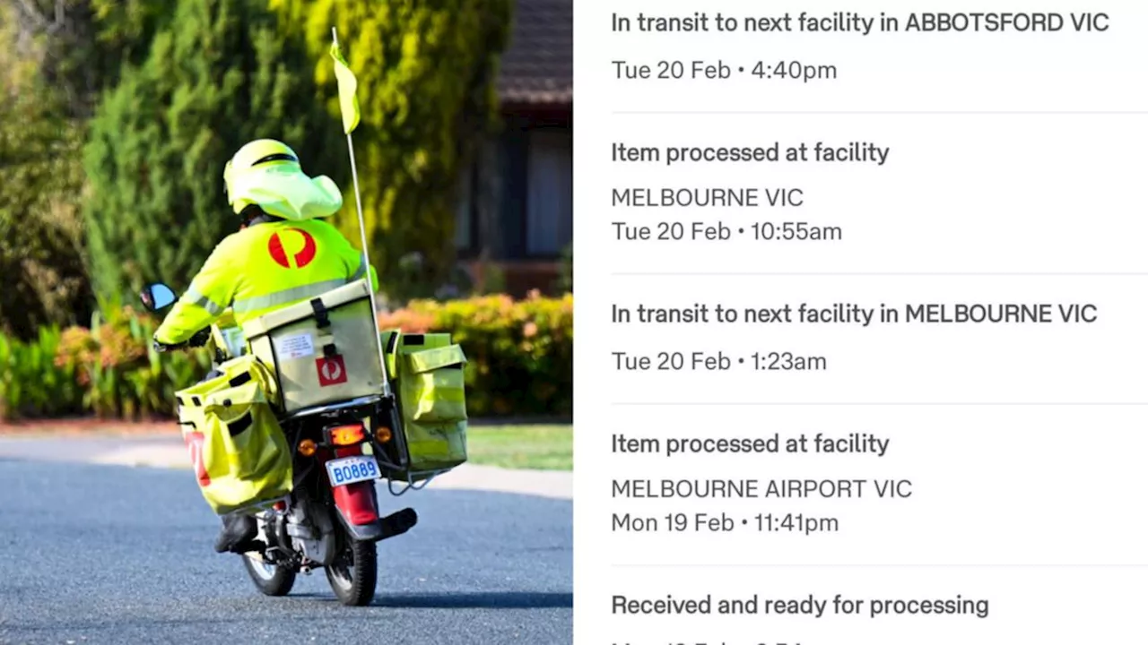 Woman says Australia Post parcel bounced between Melbourne warehouses five times