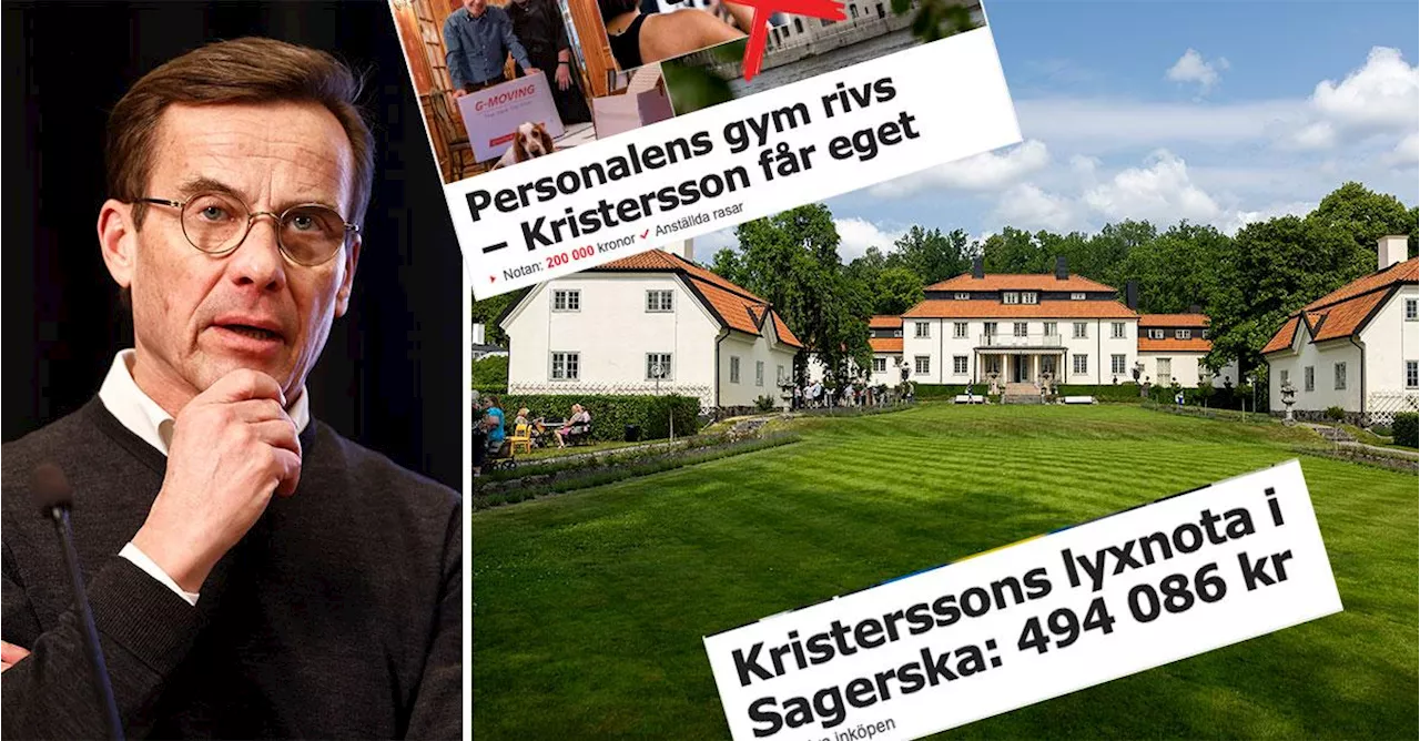 Gymmet på statsministerns herrgård renoverades för 487 000 kronor