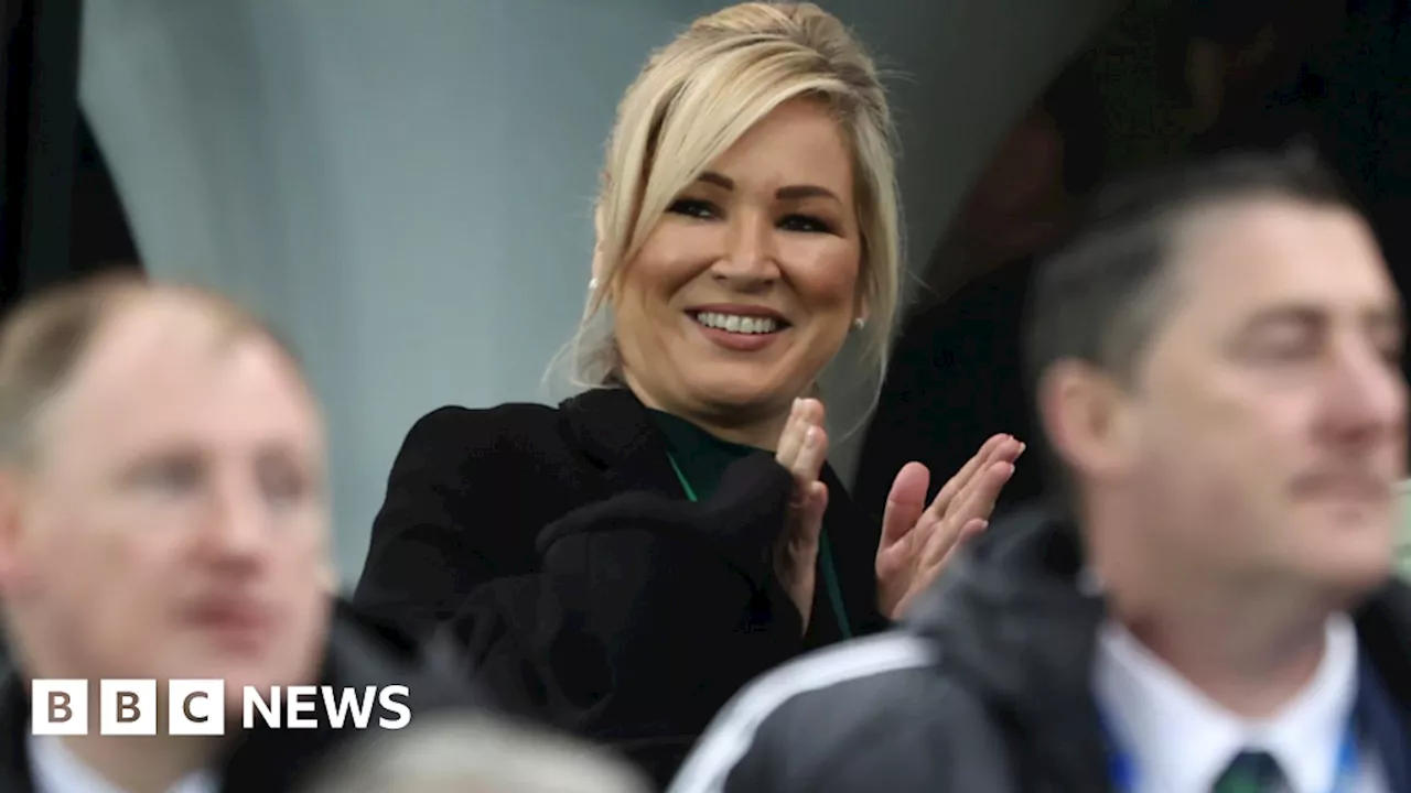 Michelle O'Neill has attended first Northern Ireland game at Windsor Park