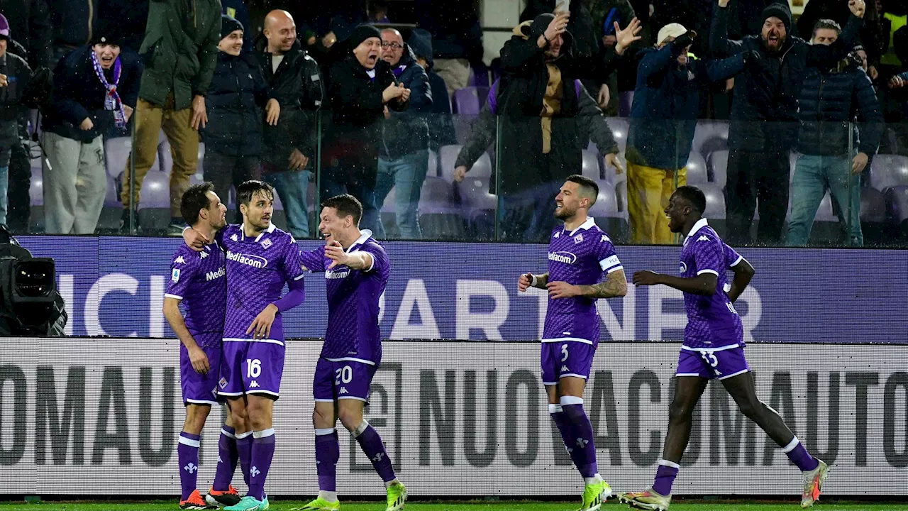  Fiorentina-Lazio 2-1: Kayode e Bonaventura rimontano Luis Alberto, in classifica è sorpasso