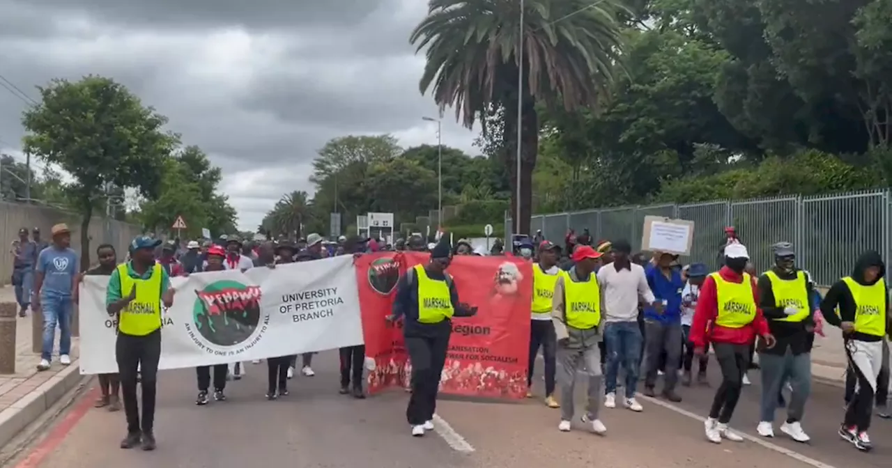 Striking NEHAWU workers at UP vow to continue until university 'goes back to the drawing board'