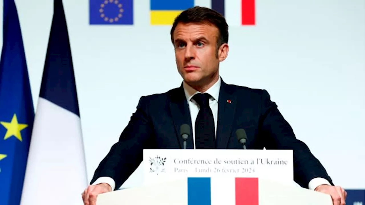 Macron says sending western troops to Ukraine cannot be ruled out