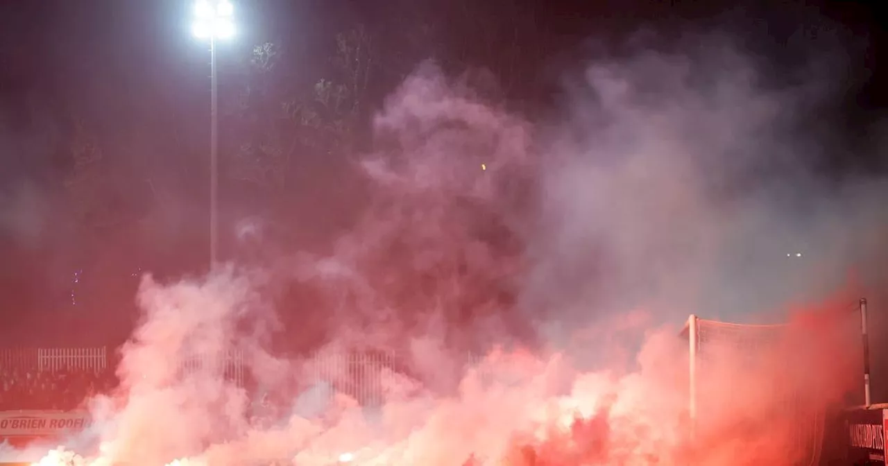 Fans of Bohemians banned from game against Drogheda United after flare hits player