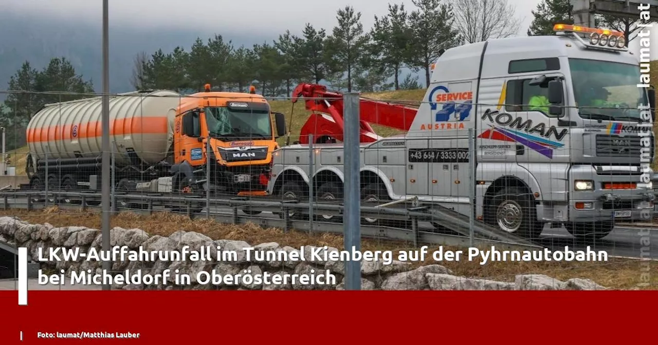 Schwerer LKW-Unfall im Tunnel Kienberg auf der Pyhrnautobahn