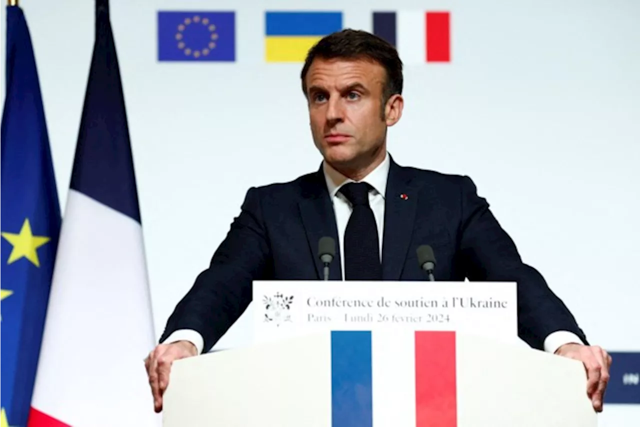 Macron n'exclut pas l'envoi de troupes au sol en Ukraine