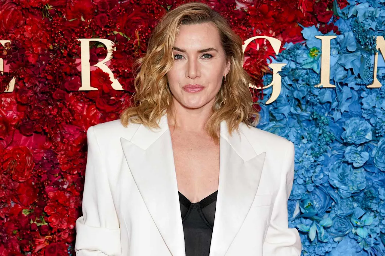 Kate Winslet Suits Up in Chic White Blazer for The Regime Premiere