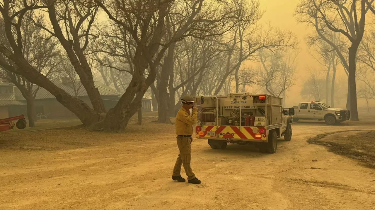 Texas wildfires: Fire grows to second-largest in state history