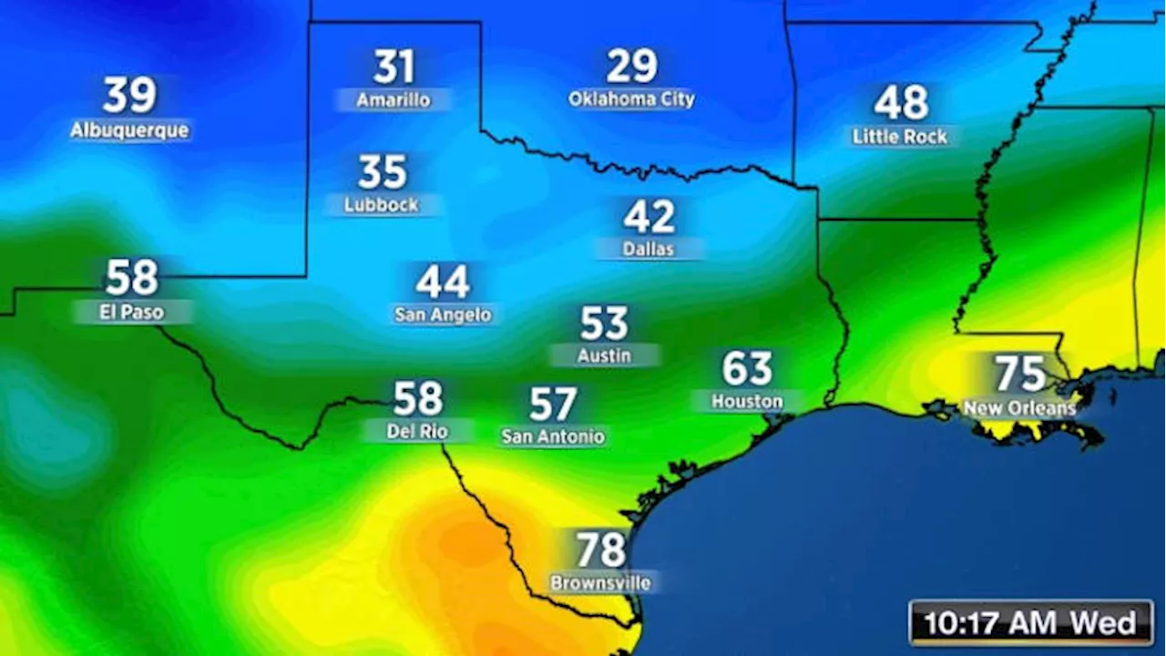 Cold front moves through Houston this morning