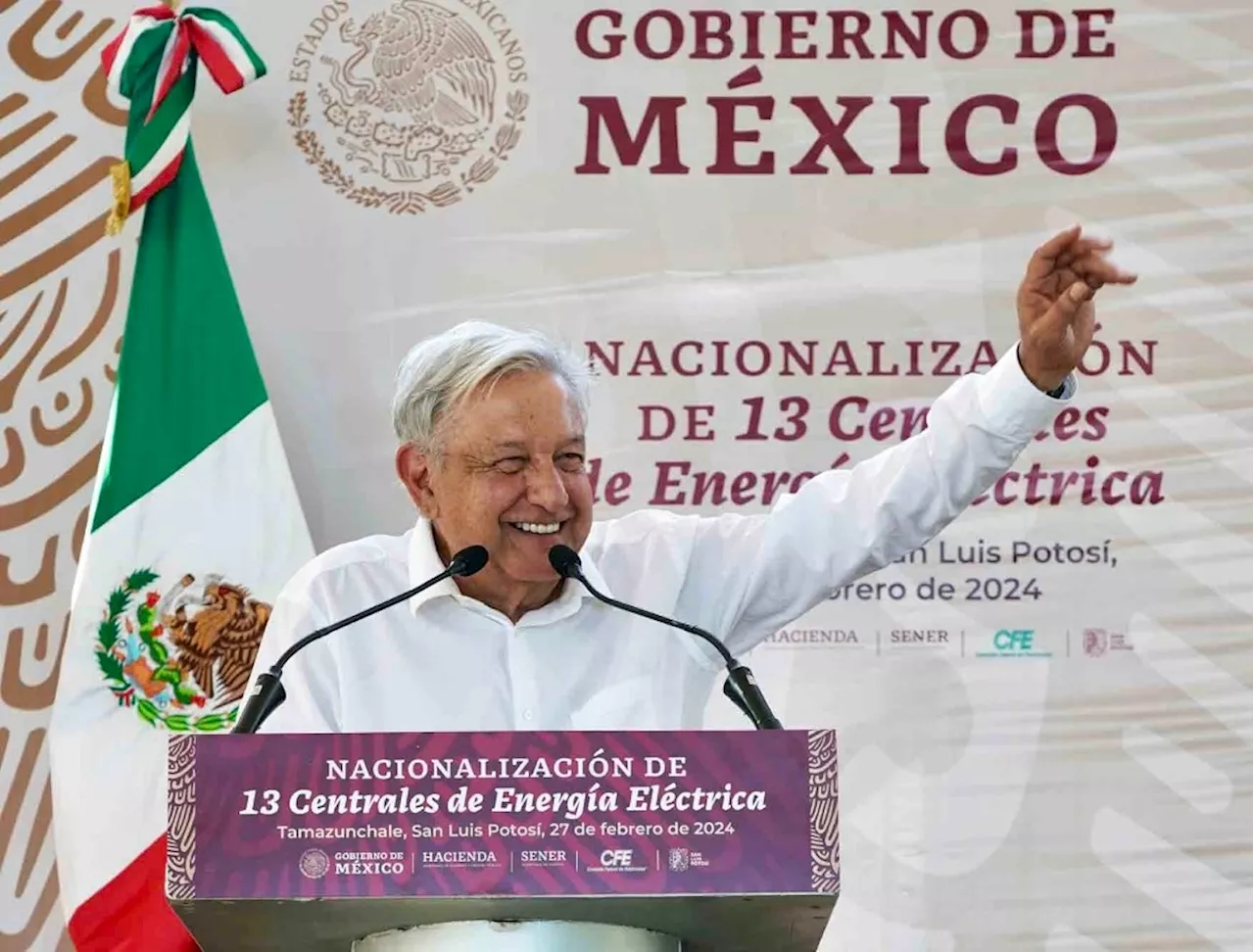 Se fortalece a CFE con la compra de 13 plantas eléctricas, resalta AMLO