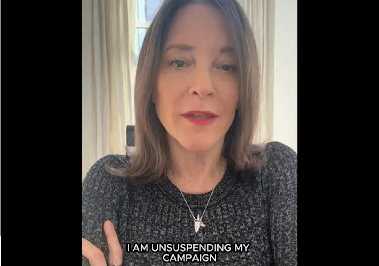 Marianne Williamson ‘Unsuspends’ Presidential Campaign: “Donald Trump’s power is on the incline, and President Biden’s is on the decline”