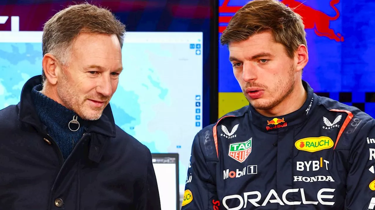 Max Verstappen zwijgt over toekomst teambaas Horner bij Red Bull Racing