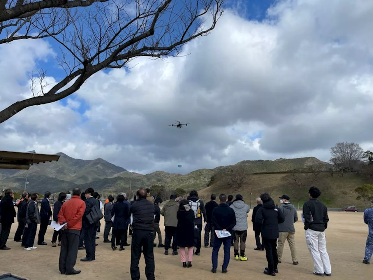 【山口県初！運搬の常識を変える物流ドローン「DJI FLYCART 30」自動運搬デモフライトを実施。】