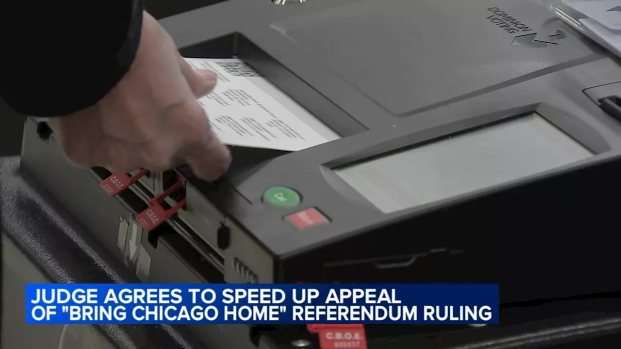 Illinois judge rules to expedite appeal hearing on 'Bring Chicago Home' referendum before primary