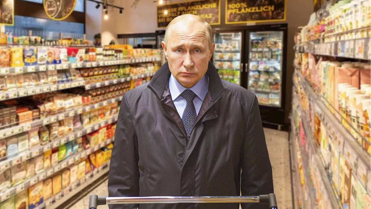 Putin verliert die Geduld in Supermarkt-Kette Бilla