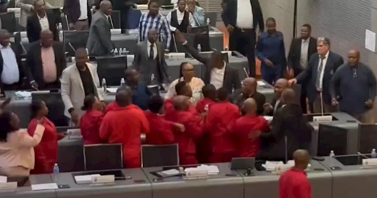 Brawl breaks out between EFF and ANC in the Ekurhuleni Council