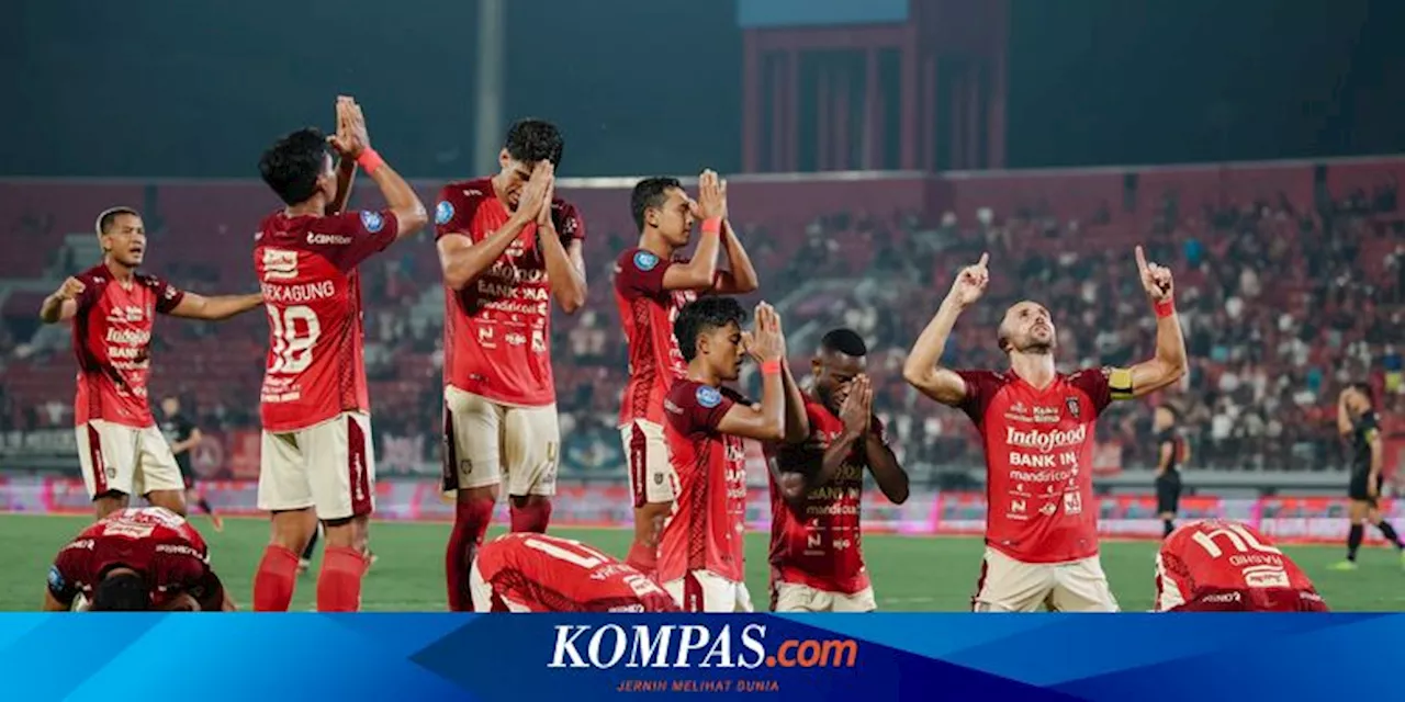 Hasil Bali United Vs Persis: Drama 5 Gol, Serdadu Tridatu Tempel Persib