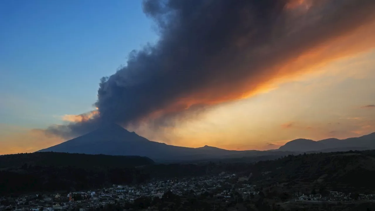 Mexico's most dangerous active volcano erupts 13 times in 1 day