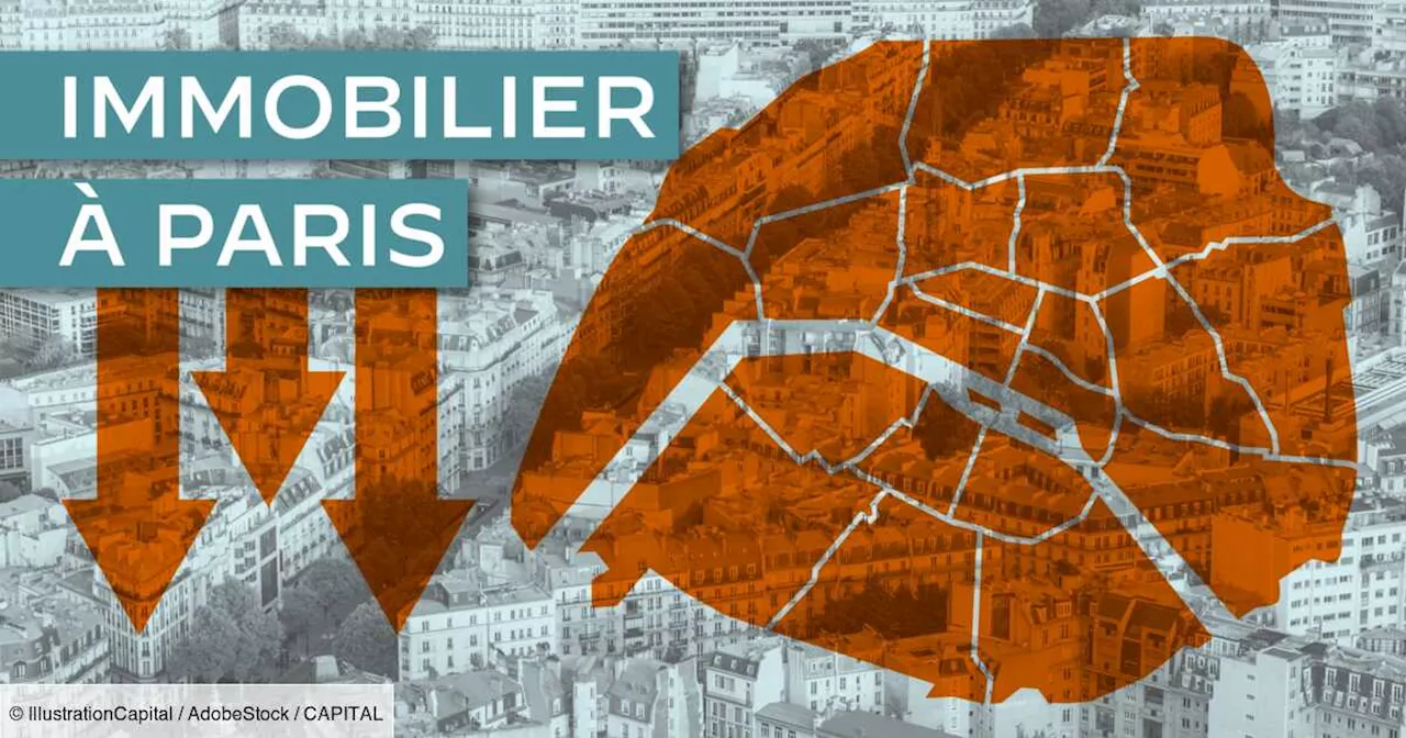 Immobilier : les prix dégringolent à Paris, voici les arrondissements où ils chutent le plus