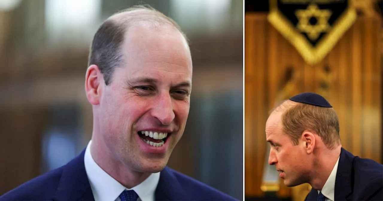 Prince William shares message from him and Kate during Synagogue visit