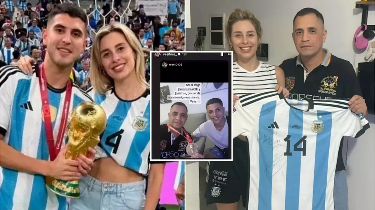 Argentina star's furious ex 'has sold his World Cup winners' medal and final shirt'