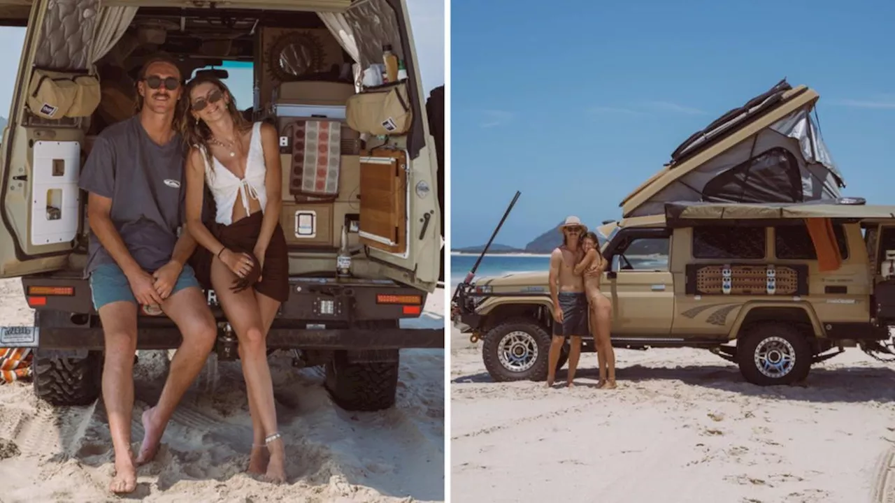 Young couple reveals what it's like living on the road in Australia