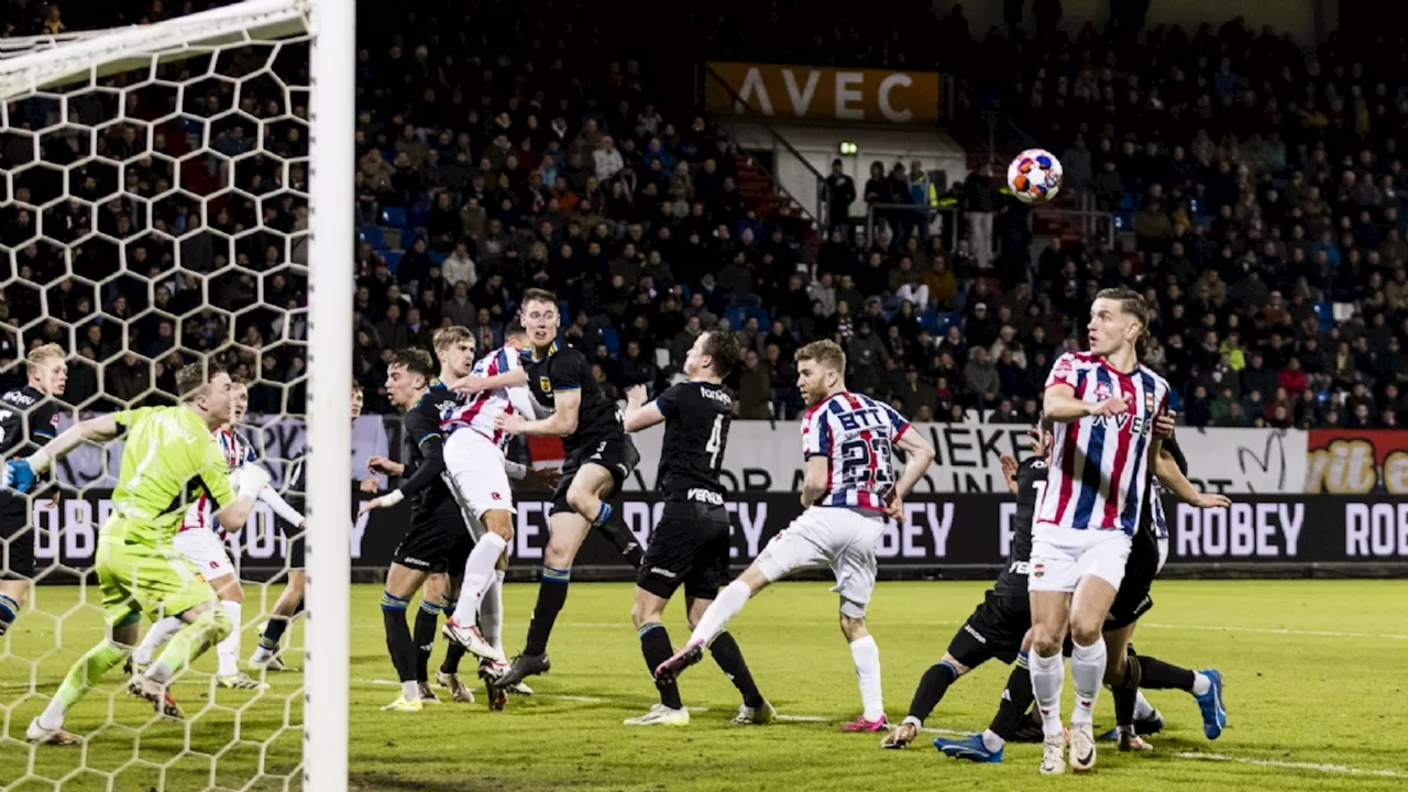 Dubieuze strafschoppen brengen beslissing bij remise tussen Willem II en Cambuur