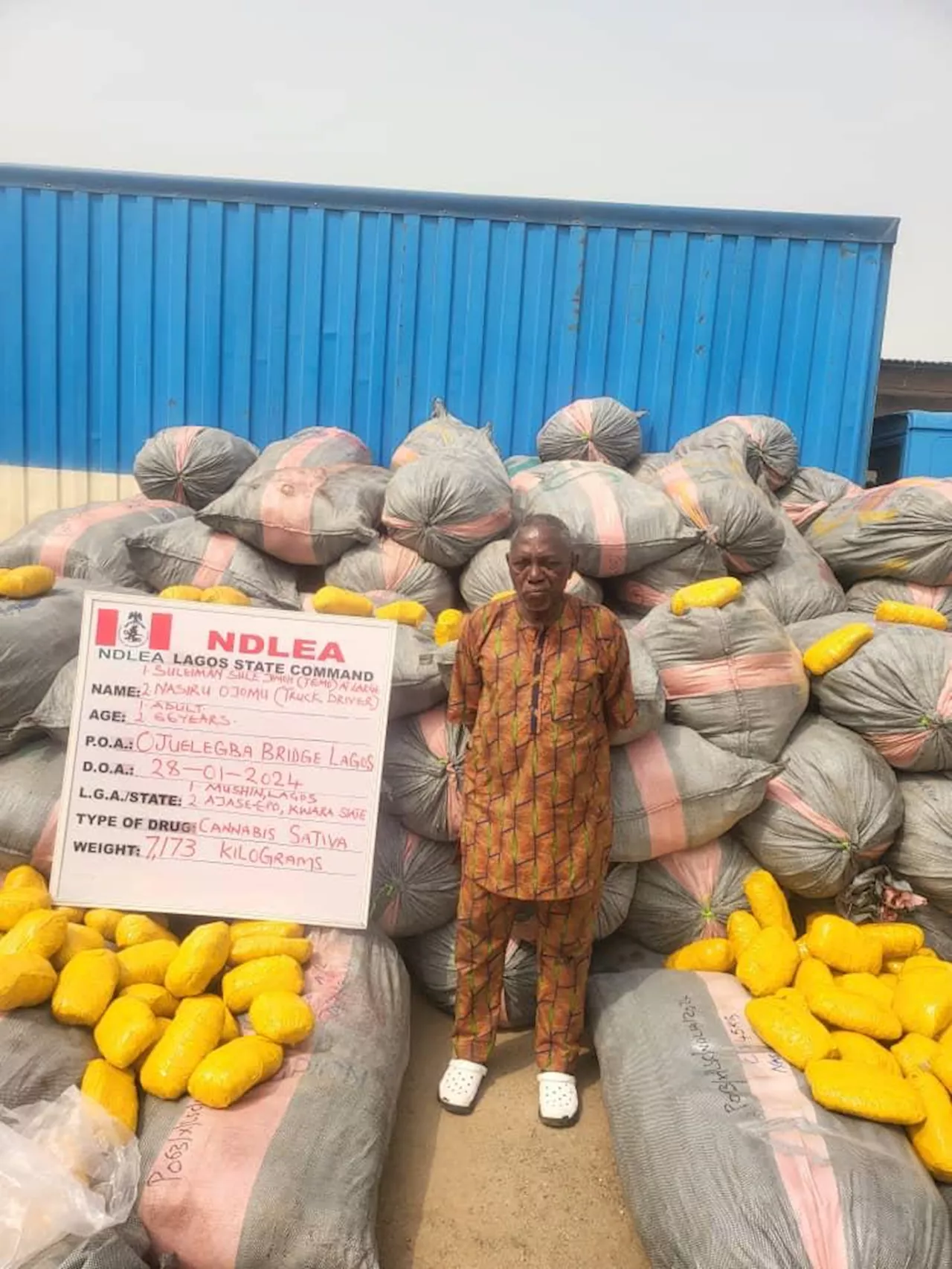 Large consignments of 'Ghanaian Loud' cannabis intercepted in Lagos