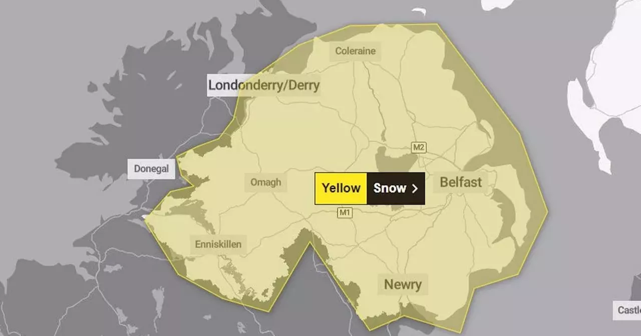 Met Office issue 24 hour weather warning for snow in NI