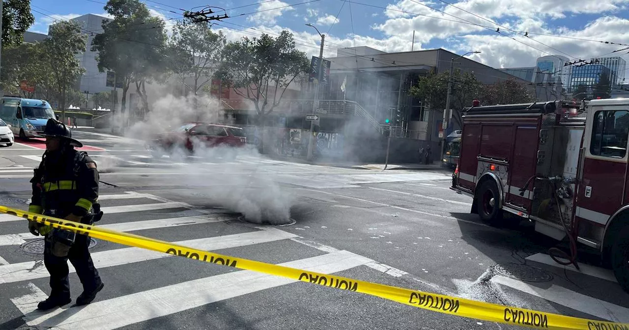 Underground vault fire shuts down 3rd and Mission intersection in San Francisco SoMa