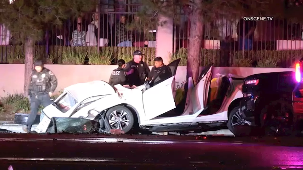 3 teens killed after violent crash at end of Fontana high-speed chase