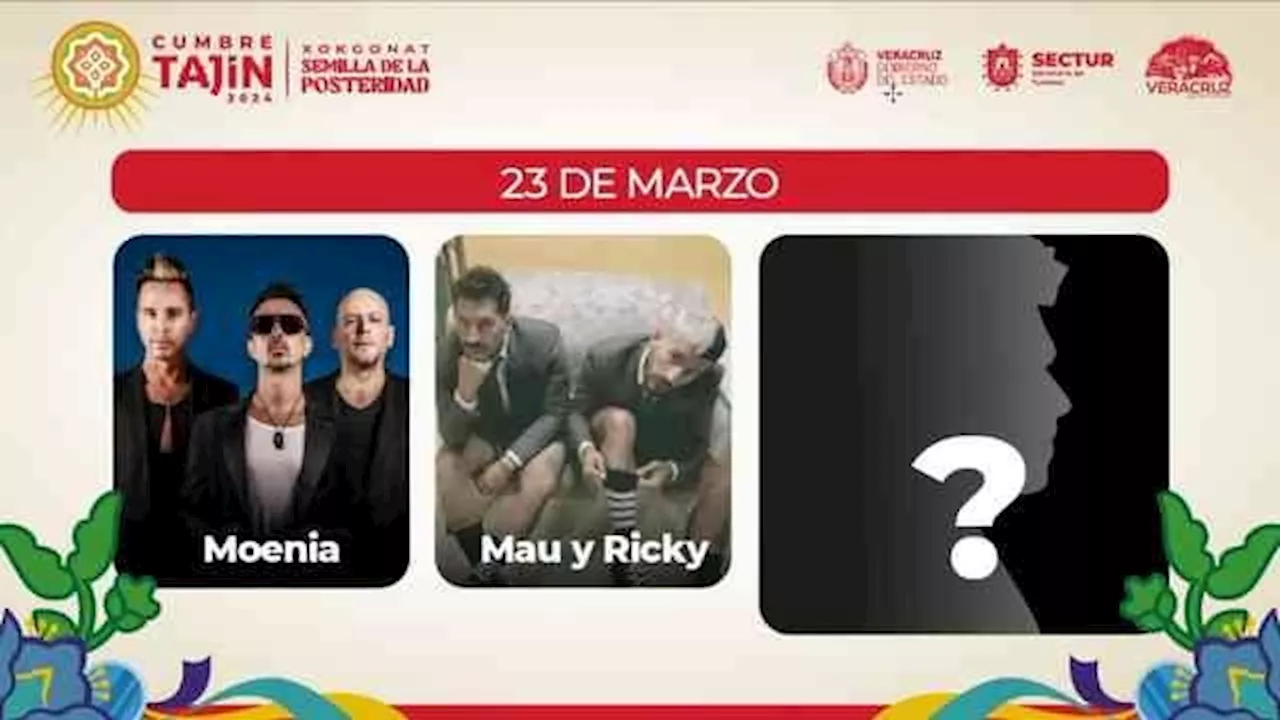 Moenia, María León, Mau y Ricky, en la cartelera de Cumbre Tajín 2024